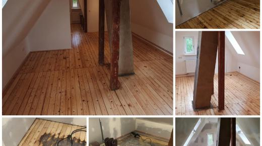 Dachbodenausbau inkl. Trockenbau und Abschleifen des Fußbodens in Bad Harzburg